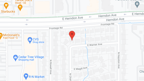 Map of the neighborhood around Fresno Guest Home II