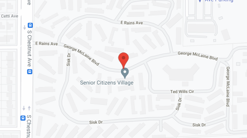 Map of the neighborhood around Senior Citizens Village Inc