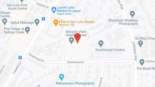 Map of the neighborhood around Woodside Nursing Center
