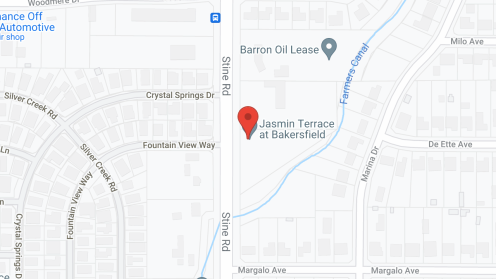 Map of the neighborhood around Jasmin Terrace At Bakersfield