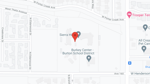 Map of the neighborhood around Sierra Hills