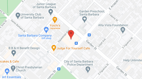 Map of the neighborhood around Villa Santa Barbara