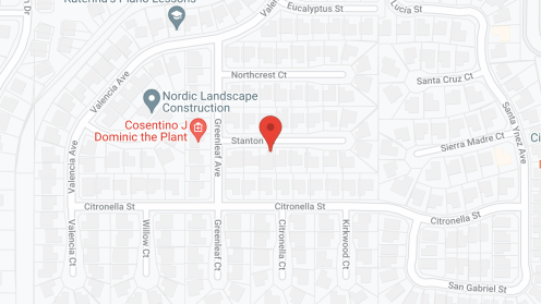 Map of the neighborhood around Caccam's Stanton Residence