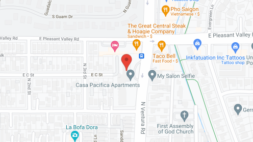 Map of the neighborhood around Casa Pacifica Apartments