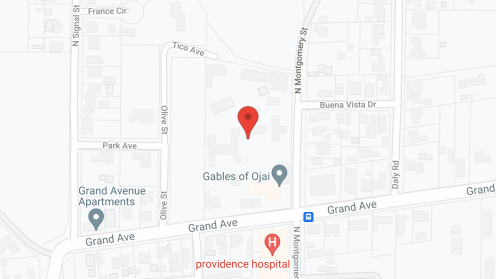 Map of the neighborhood around The Gables of Ojai