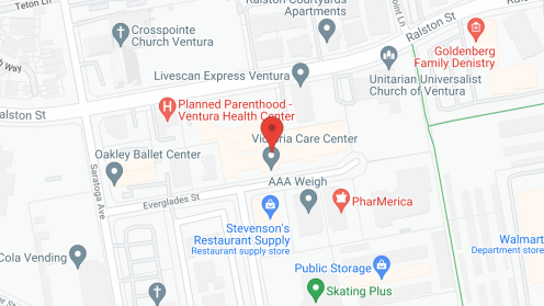 Map of the neighborhood around Victoria Care Center