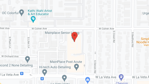 Map of the neighborhood around Mainplace Senior Living