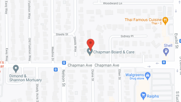 Chapman Board and Care in google map