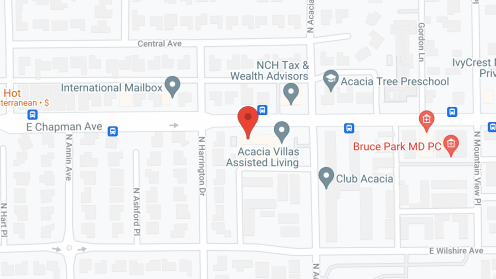 Map of the neighborhood around Acacia Villas