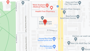 West Anaheim Extended Care in google map