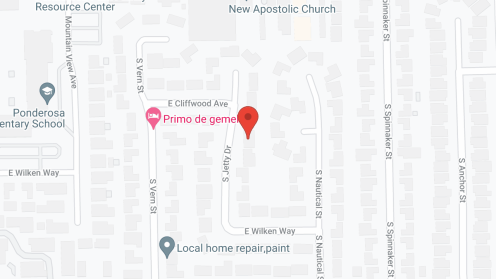 Map of the neighborhood around Graces Home