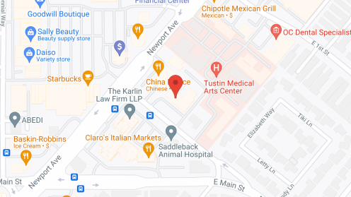 Map of the neighborhood around Tustin Care Ctr