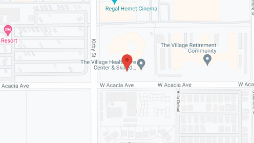 Map of the neighborhood around The Village HealthCare Center
