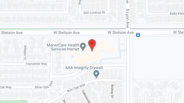 Manor Care Health Svc - Hemet in google map