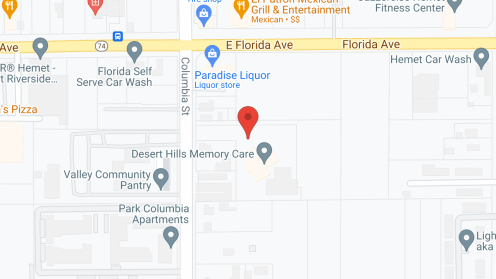 Map of the neighborhood around Desert Hills Memory Care Center