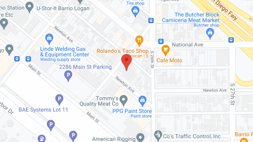 Map of the neighborhood around Barrio Senior Villas