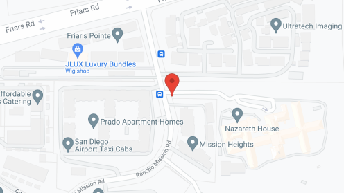 Map of the neighborhood around Nazareth House