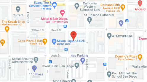 Map of the neighborhood around Luther Tower