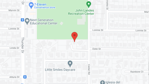 Map of the neighborhood around Cedar Manor Homes