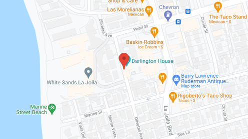Map of the neighborhood around White Sands, a CCRC