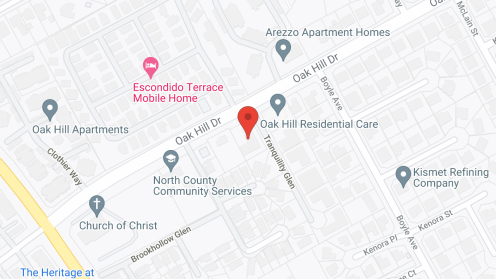 Map of the neighborhood around Oak Hill Residential Care