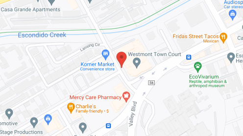 Map of the neighborhood around Westmont of Escondido