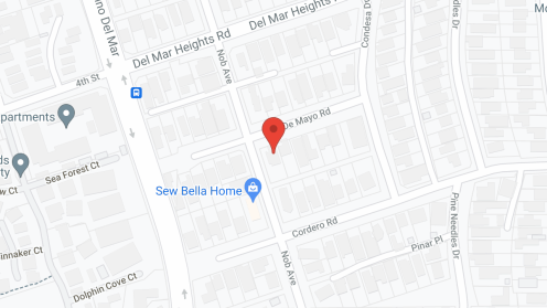 Map of the neighborhood around Casa Del Mar