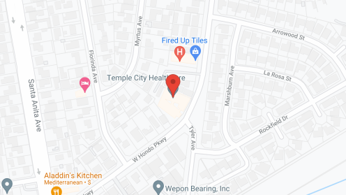 Map of the neighborhood around Temple City Convalescent Hosp