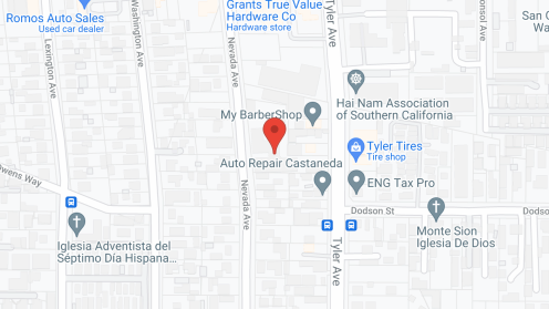 Map of the neighborhood around Sunset Manor Convalescent Hospital