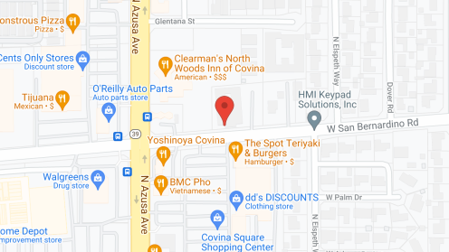 Map of the neighborhood around Atria Covina