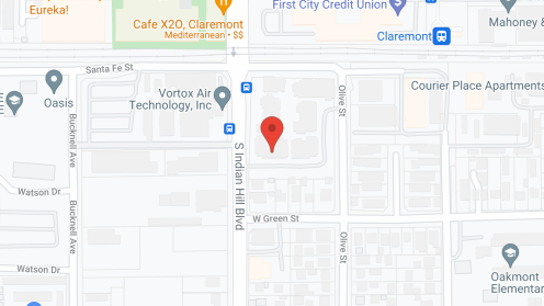 Map of the neighborhood around Claremont Villas