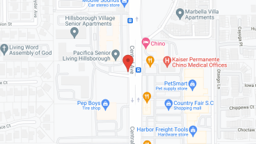 Pacifica Senior Living Hillsborough in google map