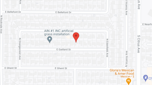 Map of the neighborhood around Gaillard Manor