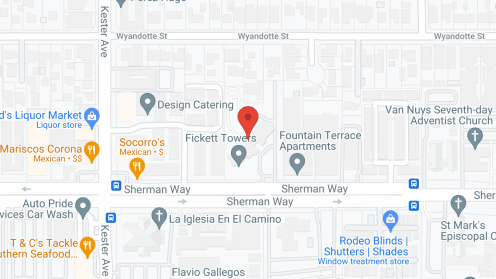Map of the neighborhood around Fickett Towers