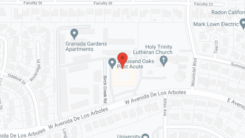 Map of the neighborhood around Thousand Oaks Post Acute