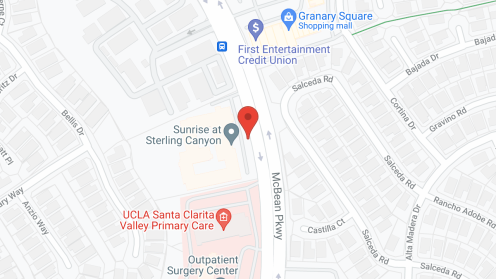 Map of the neighborhood around Sunrise at Sterling Canyon