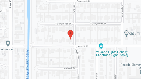 Map of the neighborhood around Valencia's Manor