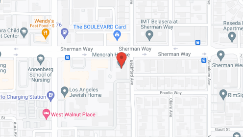 Map of the neighborhood around Menorah House
