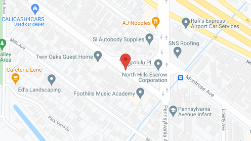 Map of the neighborhood around Twin Oaks Guest Home