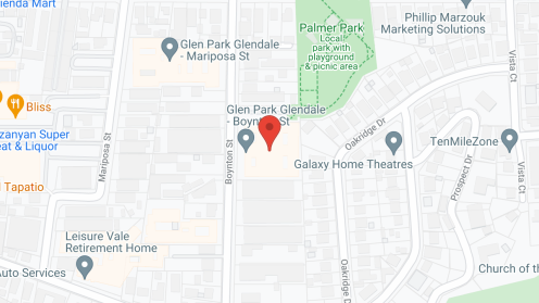 Map of the neighborhood around Glen Park at Glendale - Boynton St