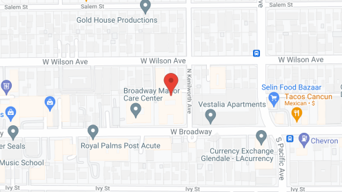 Map of the neighborhood around Broadview Residential Care Center