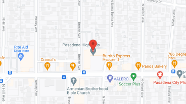 Pasadena Highlands in google map