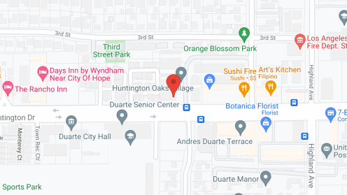 Map of the neighborhood around Huntington Oaks Village