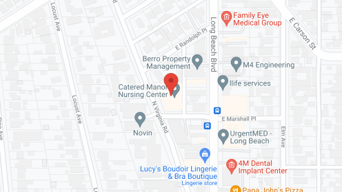 Map of the neighborhood around Catered Manor Nursing Center