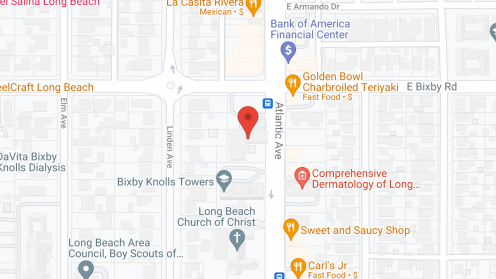 Map of the neighborhood around Bay Towers at Bixby Knolls
