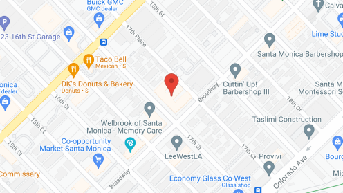 Map of the neighborhood around Savant of Santa Monica