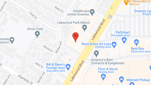 Map of the neighborhood around Lakewood Gardens