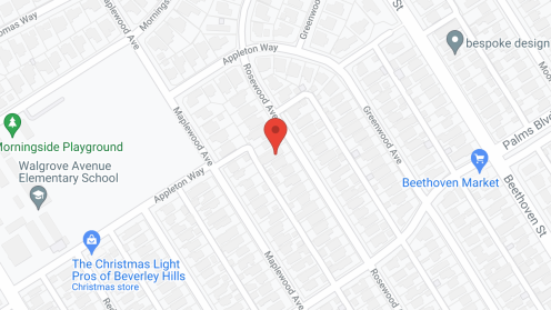 Map of the neighborhood around Bentley House
