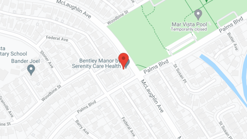 Map of the neighborhood around Bentley Manor