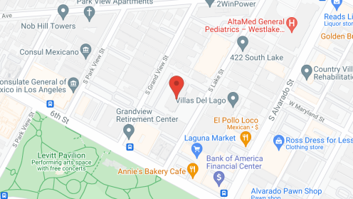 Map of the neighborhood around MacArthur Park Towers